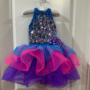 Sparkling Blue and Pink Kids Costume